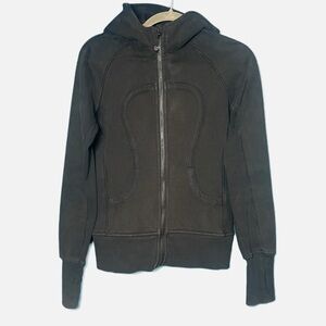 Vintage lululemon black scuba hoodie jacket size 4